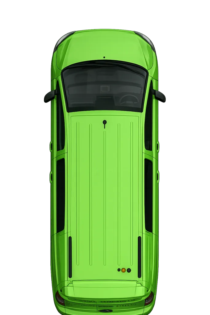 Aerial view of Custom Remapping Ltd van